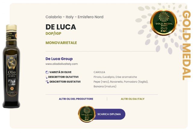De Luca Gold Medal PRIMO POSTO GOLD MEDAL OLIO DI OLIVA