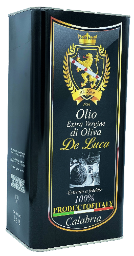 Olio Extravergine di Oliva De Luca 5 litri Italian Excellence that makes the world dream De Luca